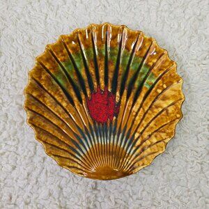 Mid Century Vintage McCoy Pottery Sea Shell Platter #901